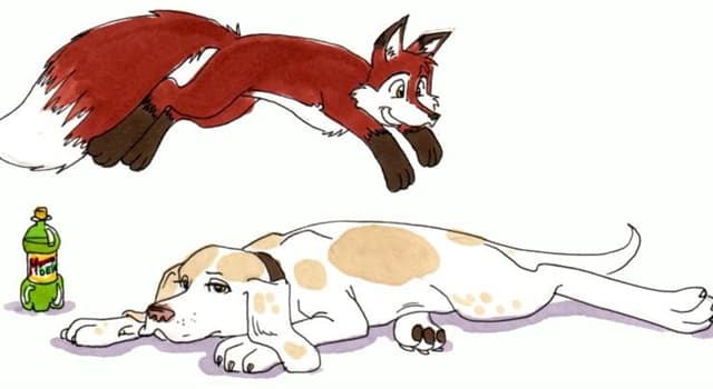 文化 小問題：“The quick brown fox jumps over the lazy dog（敏捷的棕色狐狸跳過懶狗身上）”是什麼的例子？