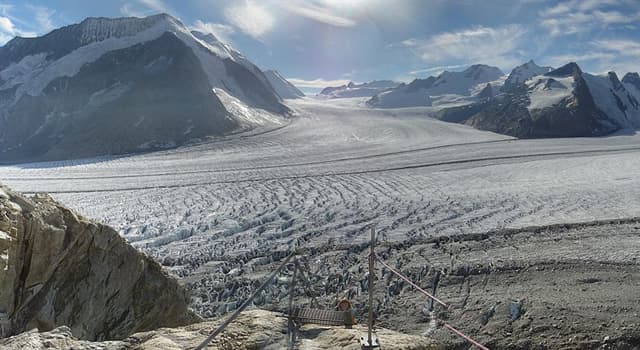 Aardrijkskunde Trivia Vraag: Wat is de grootste gletsjer in de Alpen?