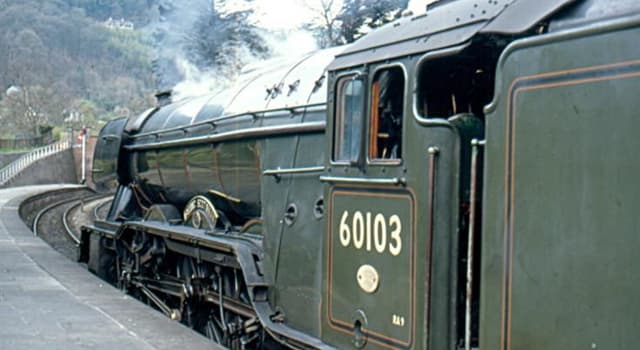 Geschichte Wissensfrage: Welche berühmte Dampflokomotive trug Nr. 60103, als sie von British Railways zurückgezogen wurde?