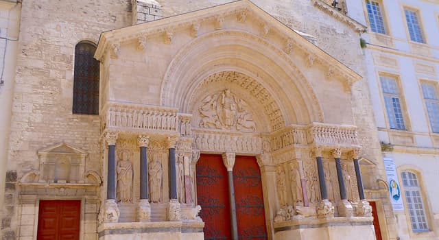 History Trivia Question: What is the name of this famous church in the city of Arles, France?