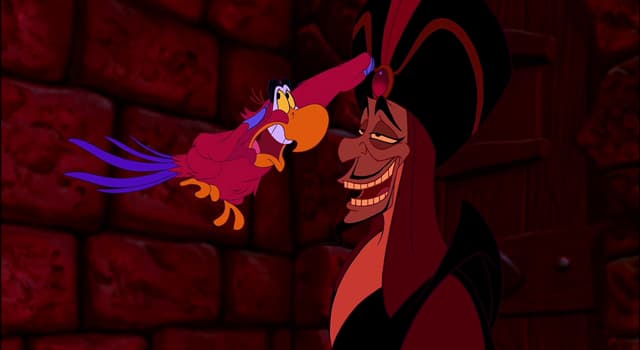 Films & TV Trivia Vraag: Hoe heet in Disney's "Aladdin" de roodpruimige pratende geelvleugelara?