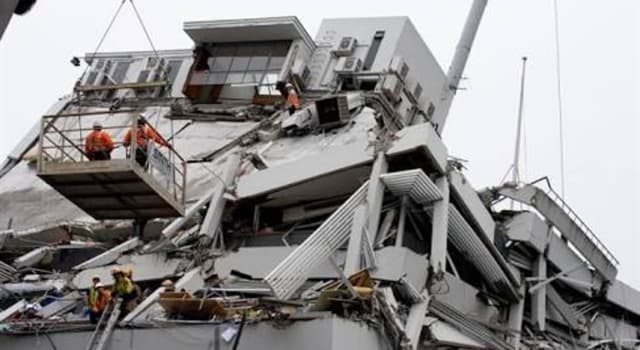 History Trivia Question: In what month and year did an earthquake in Christchurch, New Zealand, kill 185 people?