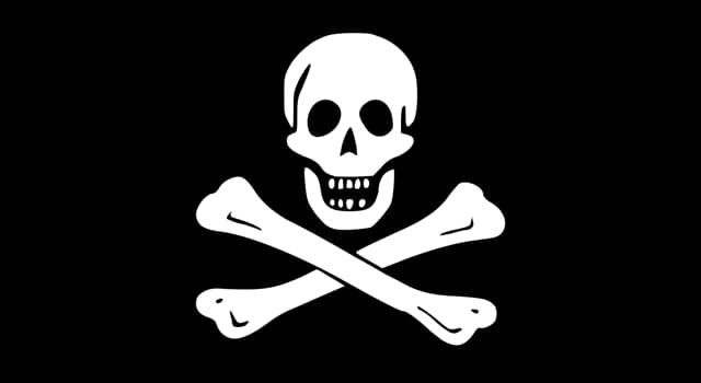 Cultura Pergunta Trivial: Qual bandeira pirata tem fundo preto e uma caveira com dois ossos cruzados?
