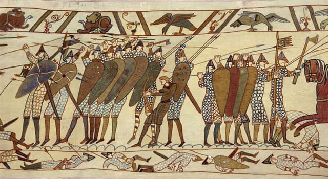 Cronologia Domande: Quale famosa Abbazia è ritratta nell'Arazzo di Bayeux?