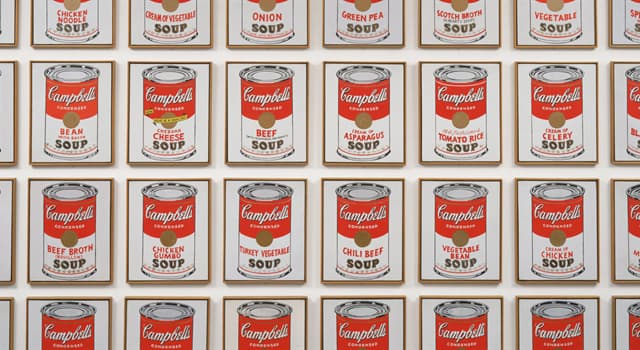 Culture Question: Quel artiste est célèbre pour son travail avec les boîtes de soupe Campbells ?