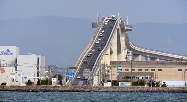 Aardrijkskunde Trivia Vraag: Waar ligt deze brug?