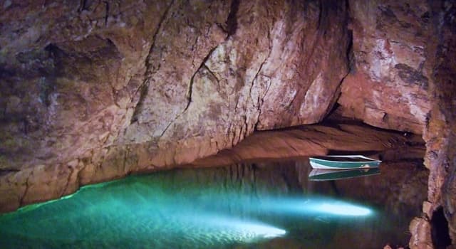 Culture Trivia Question: What are Wookey Hole Caves famous for?