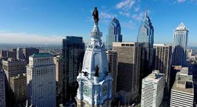Culture Trivia Question: Whose statue is on top of the Philadelphia City Hall?