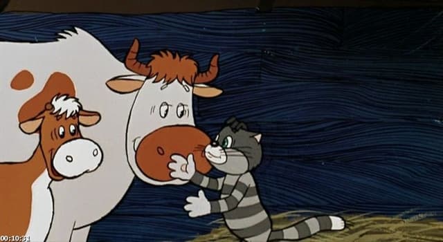 Фільми та серіали Запитання-цікавинка: Як звали корову з мультсеріалу Простоквашино?