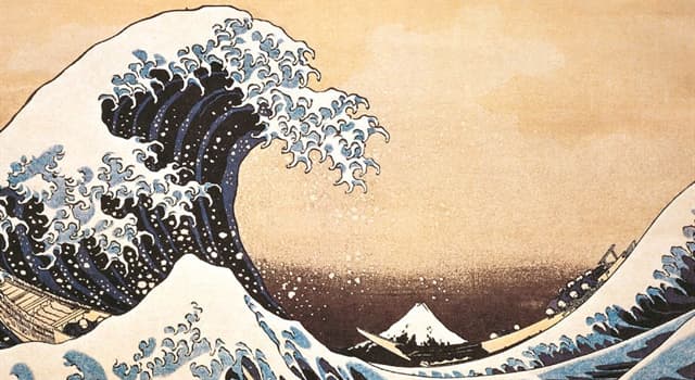 Cultuur Trivia Vraag: Welke berg staat op de achtergrond van Hokusai's beroemde prent 'De grote golf'?