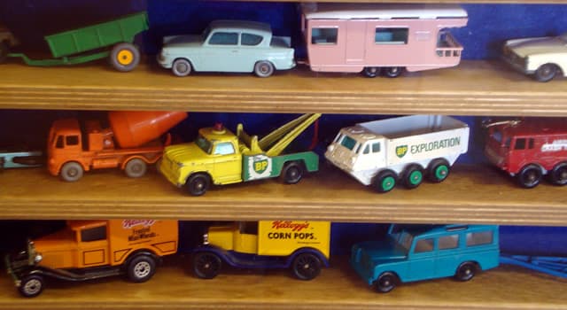 History Trivia Question: Which company manufactured these vintage miniature metal cars?