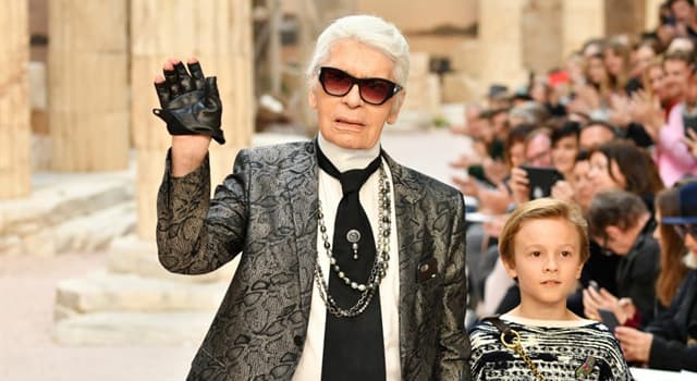 Society Trivia Question: What was Karl Lagerfeld famous for?