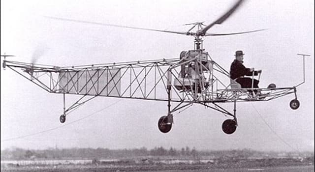 Wetenschap Trivia Vraag: Wie ontwierp en vloog met de eerste praktische helikopter ter wereld?