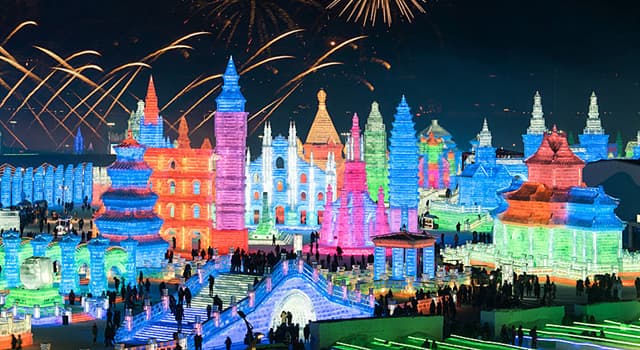 Culture Trivia Question: As of 2018, where is the world's largest ice and snow festival located?