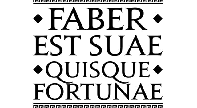 Cultura Domande: "Faber est suae quisque fortunae" è una locuzione latina che significa...?
