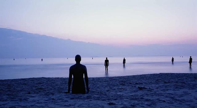 Culture Trivia Question: What is the title of Sir Antony Gormley's work of 100 cast iron figures mounted on Crosby Beach, UK?