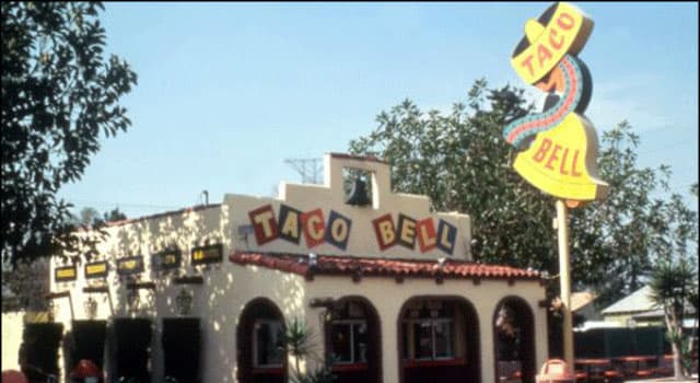 Society Trivia Question: When did the fast food franchise 'Taco Bell' first open in Mexico?