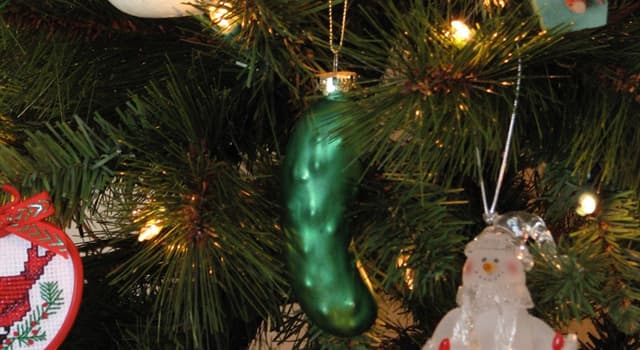 Culture Trivia Question: Where did the Christmas pickle ornament tradition originate?