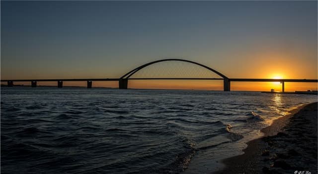 Geography Trivia Question: The Fehmarn Sound Bridge (pictured) is a feat of engineering in which European country?