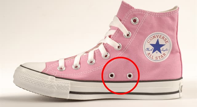 Society Trivia Question: What were the side holes in Converse All Stars shoes originally designed for?