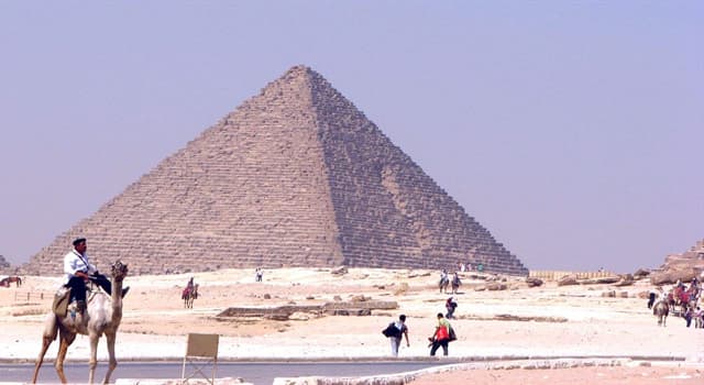 Culture Trivia Question: Which is the smallest of the three main Pyramids of Giza?