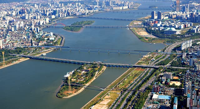 Geography Trivia Question: Which of these rivers  flows through Seoul?