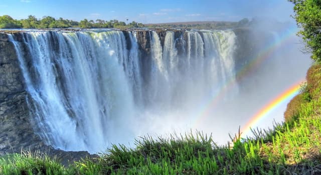 Nature Trivia Question: Which waterfalls form the largest waterfall by volume of annual flow rate in the world?