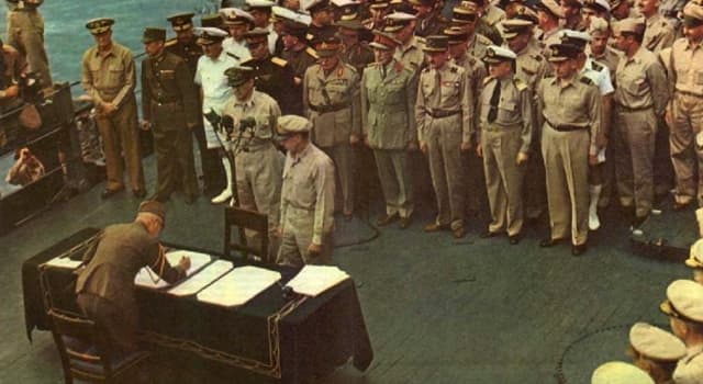 Historia Pregunta Trivia: ¿Dónde se firmó la rendición de Japón dando fin a la Segunda Guerra Mundial?