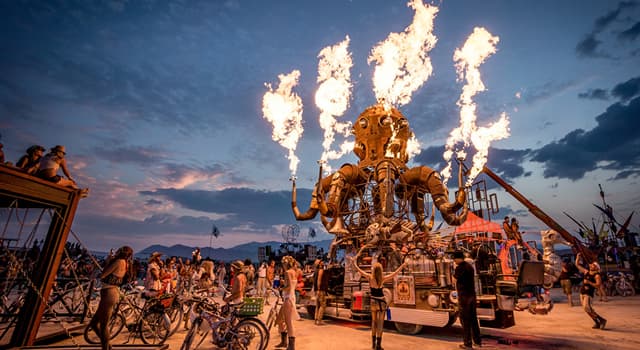 Cultuur Trivia Vraag: In welke woestijn wordt het Burning Man festival jaarlijks gehouden?