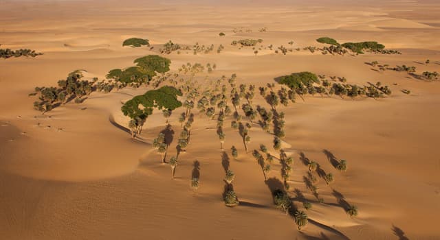 Geography Trivia Question: In how many countries is the Nubian desert located?