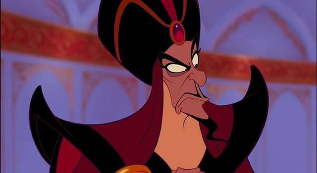 Filmes & TV Pergunta Trivial: Qual é o nome do personagem do filme "Aladdin" exibido em 1992, interpretado por Jonathan Freeman?