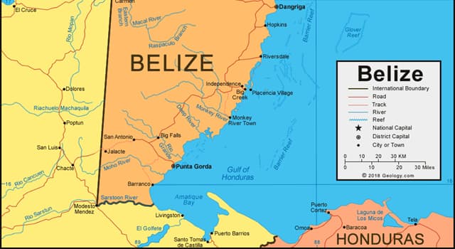 Geschiedenis Trivia Vraag: Hoe heette Belize vroeger?