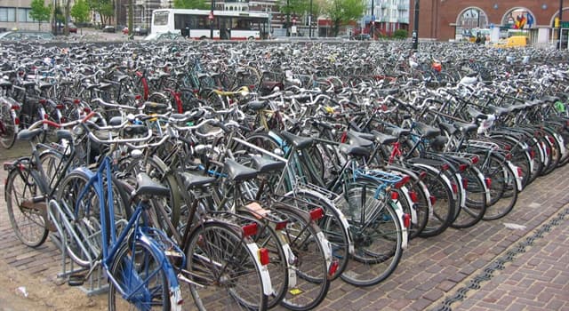 Aardrijkskunde Trivia Vraag: Welk land heeft de meeste fietsen per hoofd van de bevolking?