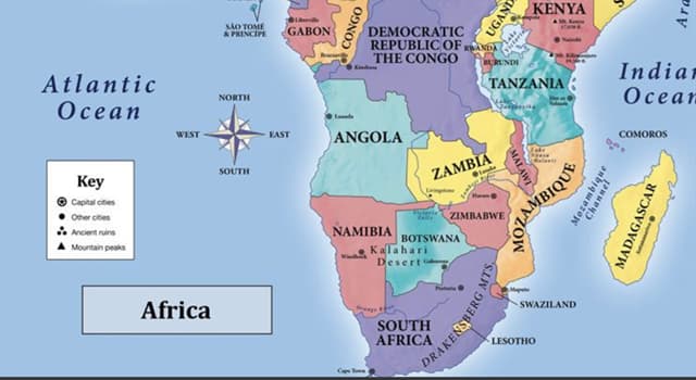 Geography Trivia Question: How many countries make up the African continent as of 2020?