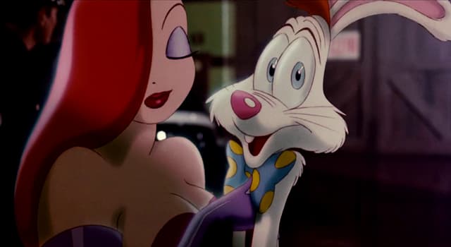 Movies & TV Trivia Question: What color are the title character's dungarees in the film "Who Framed Roger Rabbit"?