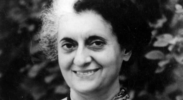 Geschiedenis Trivia Vraag: Wie was Indira Gandhi?