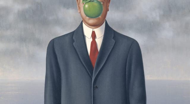 Cultuur Trivia Vraag: Het schilderij van René Magritte, "Le fils de l'homme", toont een persoon die wat voor soort hoed draagt?