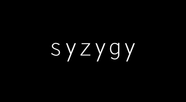 Science Trivia Question: The word 'syzygy' is typically used in which scientific field?