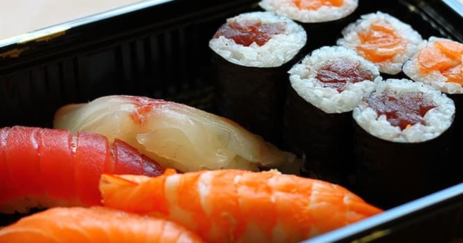 Cultuur Trivia Vraag: Waar zit sushi traditioneel in verpakt?