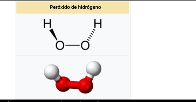 Сiencia Pregunta Trivia: ¿Cuál es el nombre comercial del Peróxido de Hidrógeno?