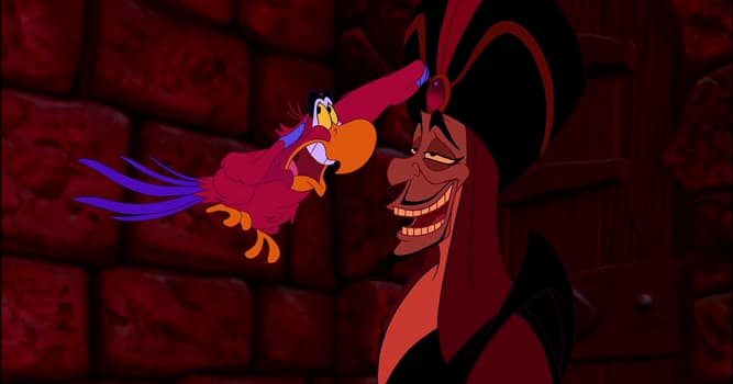 Movies & TV Trivia Question: In Disney's "Aladdin", what is the name of the red-plumed talking scarlet macaw?