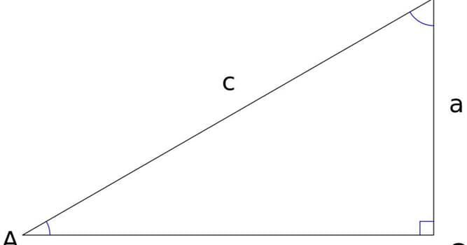 Wetenschap Trivia Vraag: Gebaseerd op deze foto, als zijde "a" 3 feet is en zijde "b" 4 feet, hoe lang is zijde "c"?