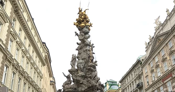 Geography Trivia Question: In which of these cities is the Plague Column found?