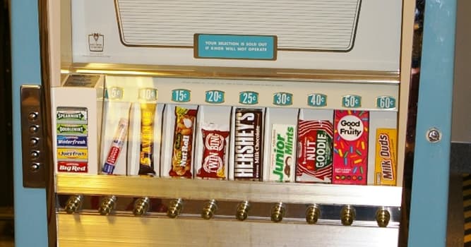 History Trivia Question: What did the first vending machine dispense?