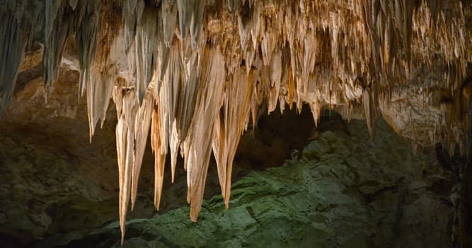 Nature Trivia Question: What is a type of formation that hangs from the ceiling of caves called?