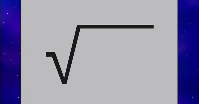 Science Trivia Question: What is the name of the symbol for the square root?