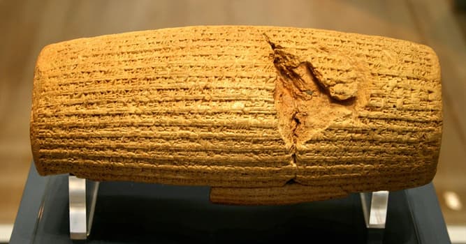 History Trivia Question: What is written on the Cyrus Cylinder?