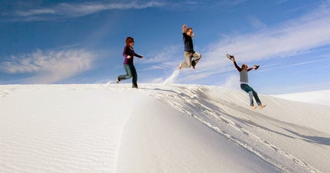 Geography Trivia Question: Where is the White Sands desert located?