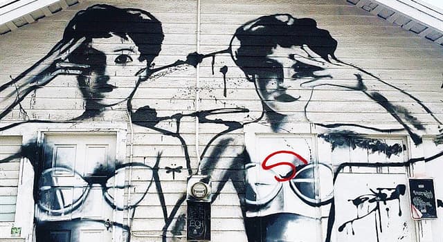 Society Trivia Question: Who painted the Wylie Wilson Wall Mural in Los Angeles, CA on the wooden wall behind a lingerie boutique?