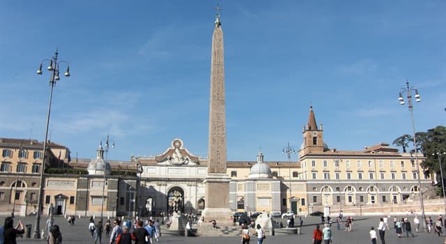 Geografía Pregunta Trivia: ¿En qué ciudad de Italia está el Obelisco Flaminio?